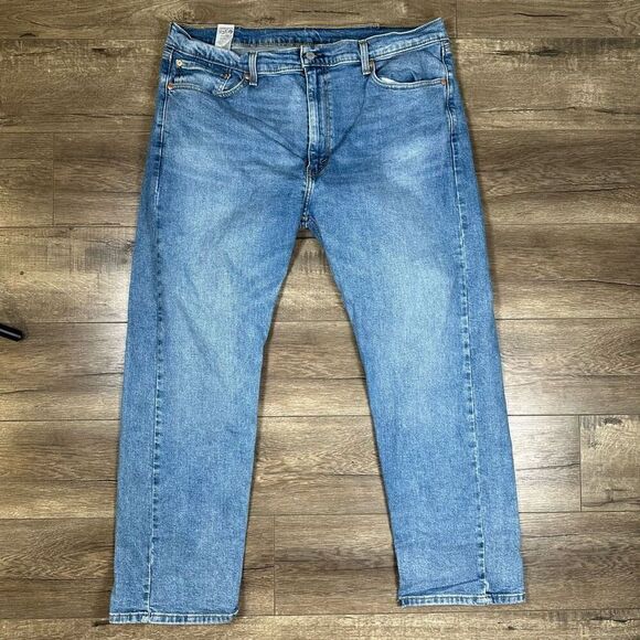 Levi’s 505 Men’s Size 40x30 Straight Leg Jeans Blue Medium Wash Denim Red Tab - Picture 1 of 10